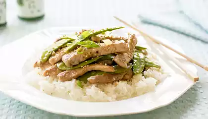 Stir-Fry Pork with Pea Pods