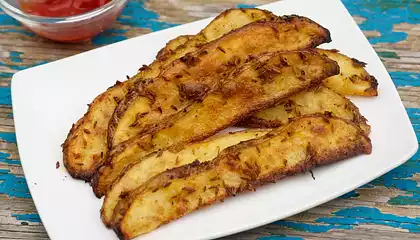 Garlicky Cumin Oven Fries