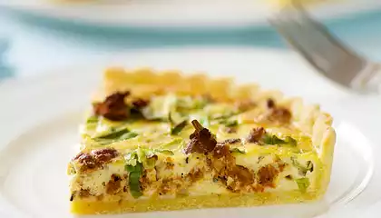 Chorizo Quiche in Cornmeal Crust