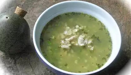 Garlic and Fava Beans Soup