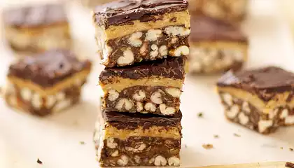 Chocolate-Peanut Butter Crispy Bars