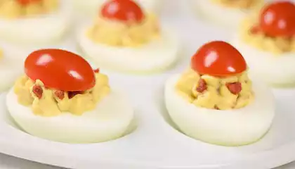 Bacon Bacon Deviled Eggs