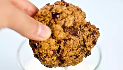 Dark Chocolate Chunks and Dried Mango Cookies