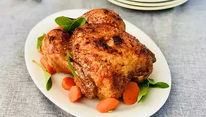 Amazing Roast Chicken with Honey Glaze