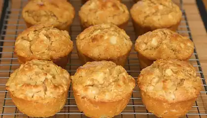 Apple Oat Moist Muffins-Low fat, Low calorie