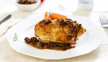 Thyme-Roasted Chicken Breast with Morel-Madeira