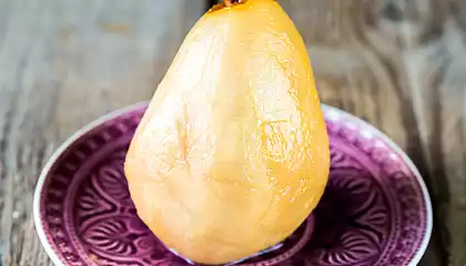 Juice Poached Pears